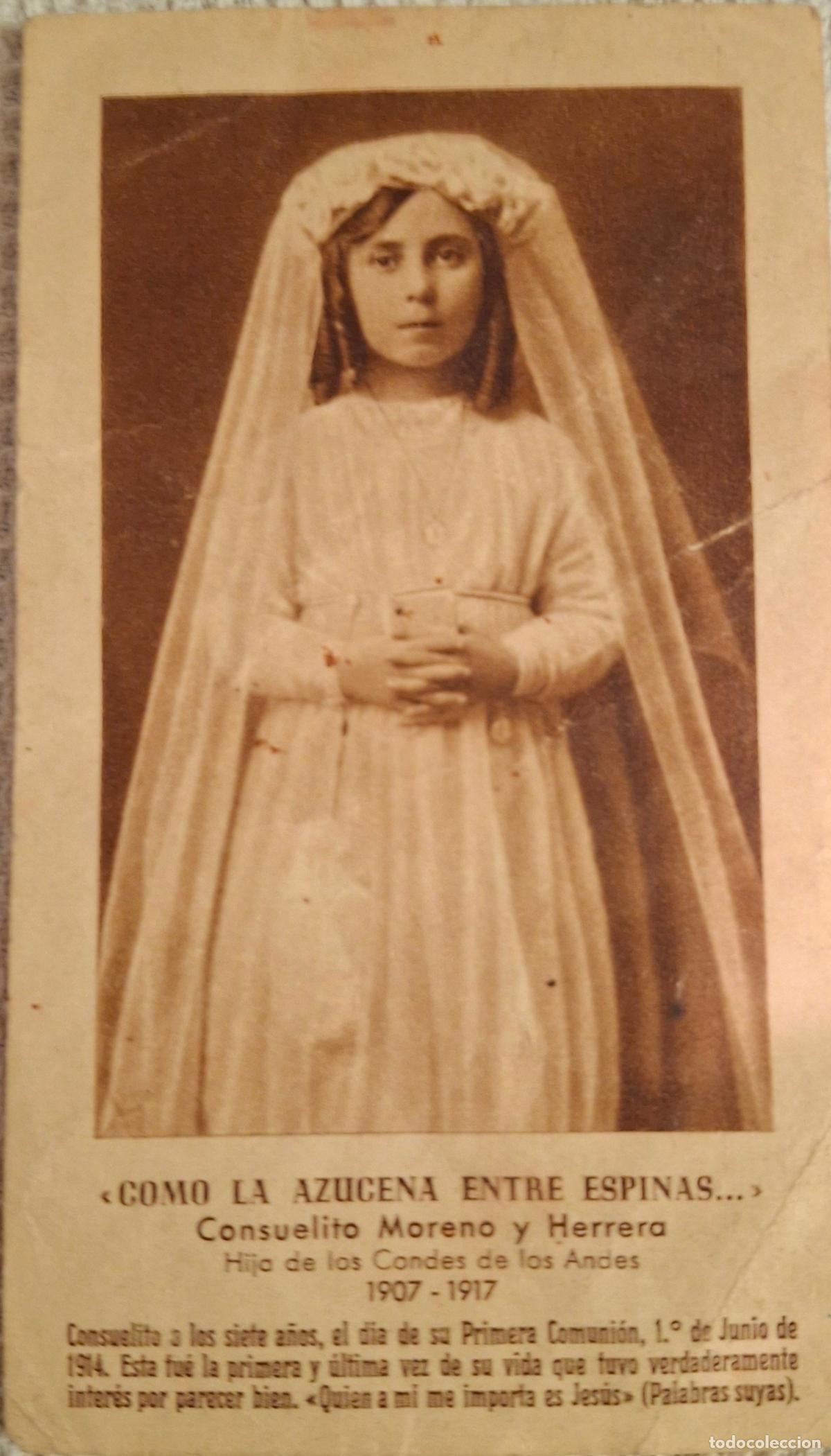 Postales: Consuelo Moreno y Herrera.Hija de los Condes de los Andes