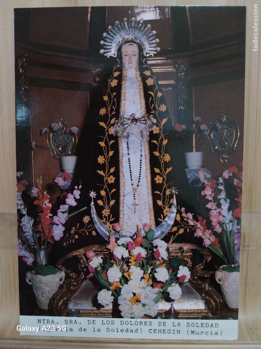 Postales: CEHEGIN VIRGEN NTRA SRA DE LOS DOLORES DE LA SOLEDAD MURCIA ED VISTABELLA SC ORIGINAL