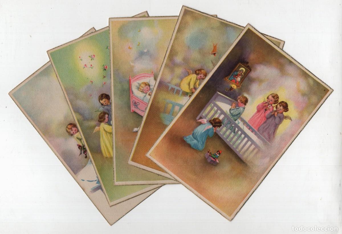 Postales: Lote de 5 postales antiguas infantiles religiosas - Ed. Col&oacute;n / Gloria Mill. serie 113 (n&ordm;1 al n&ordm;5)
