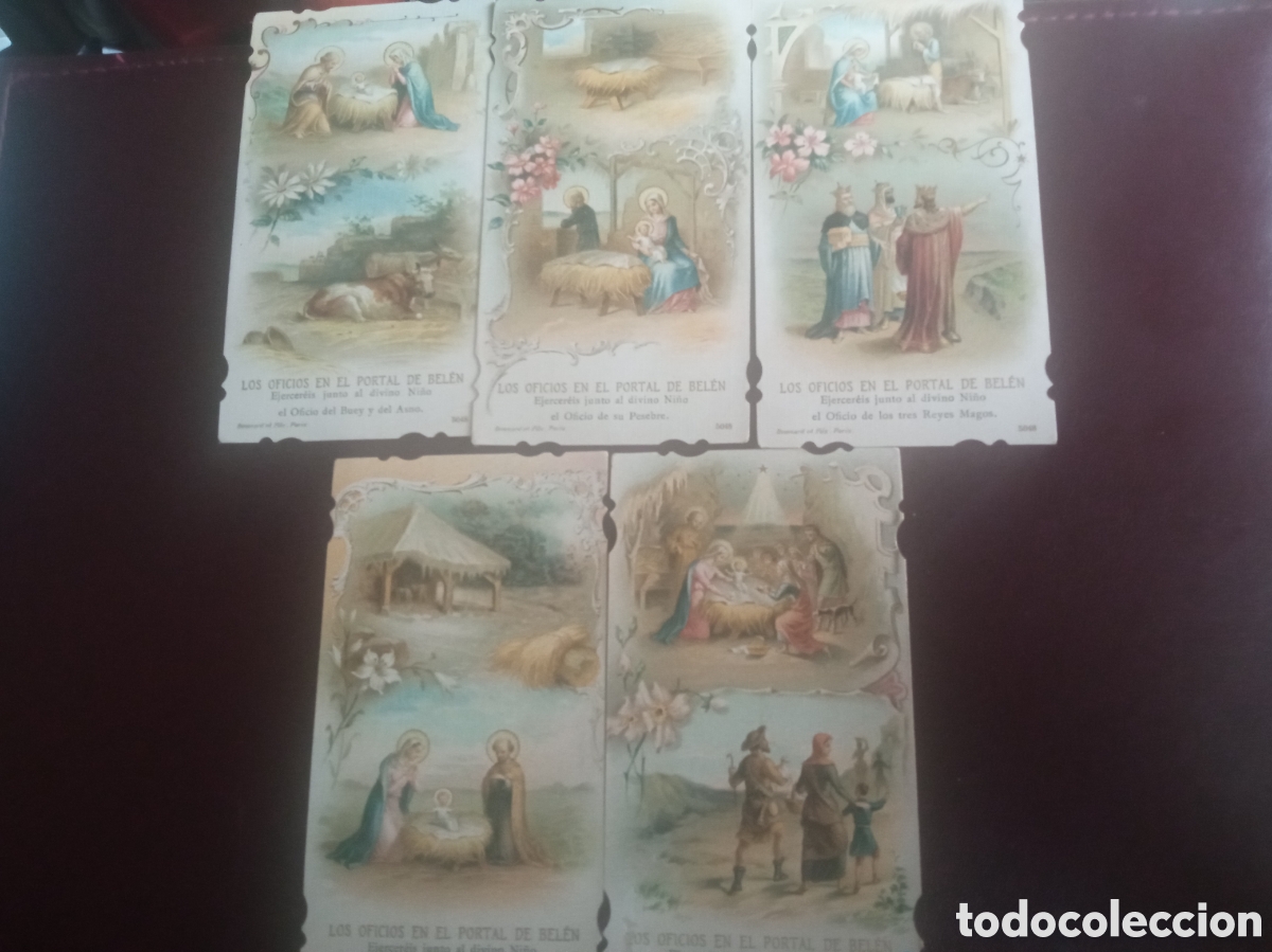 Postales: 5 Antiguas estampas, Los oficios en el Portal de Bel&eacute;n