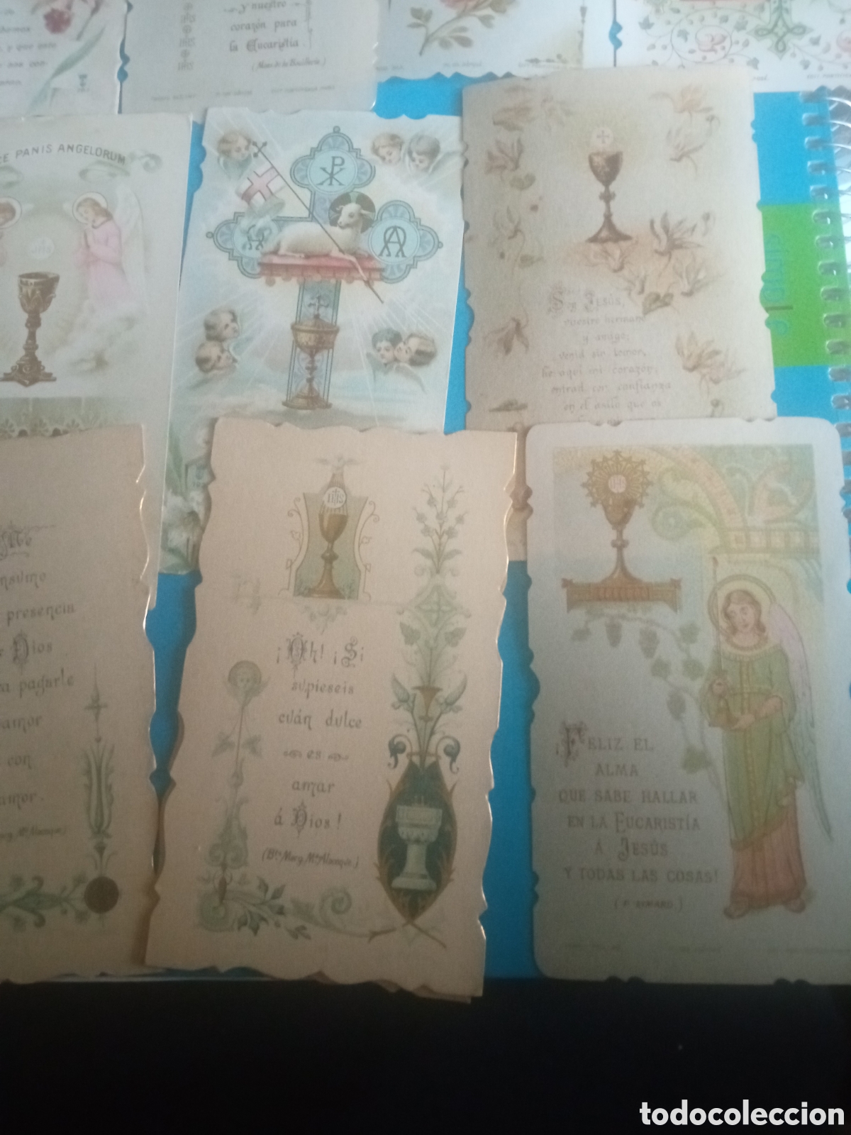 Postales: 10 antiguas estampas, Sagrada Comuni&oacute;n - Foto 4
