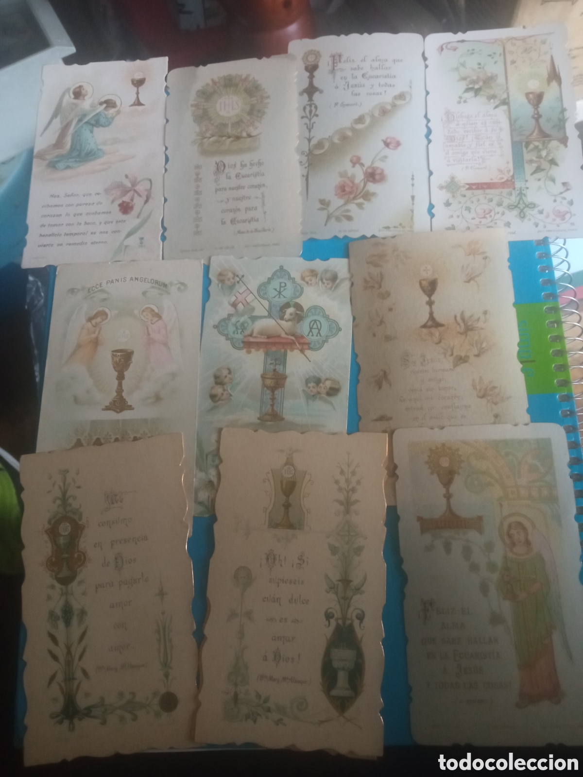 Postales: 10 antiguas estampas, Sagrada Comuni&oacute;n - Foto 1