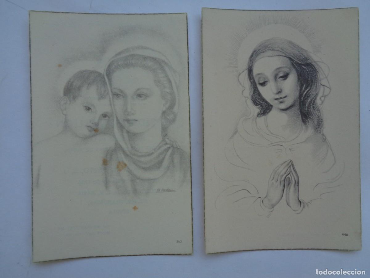 Postales: LOTE DE 2 ESTAMPAS HIJAS DE MARIA DEL COLEGIO DE LAS IRLANDESAS . SEVILLA, 1956