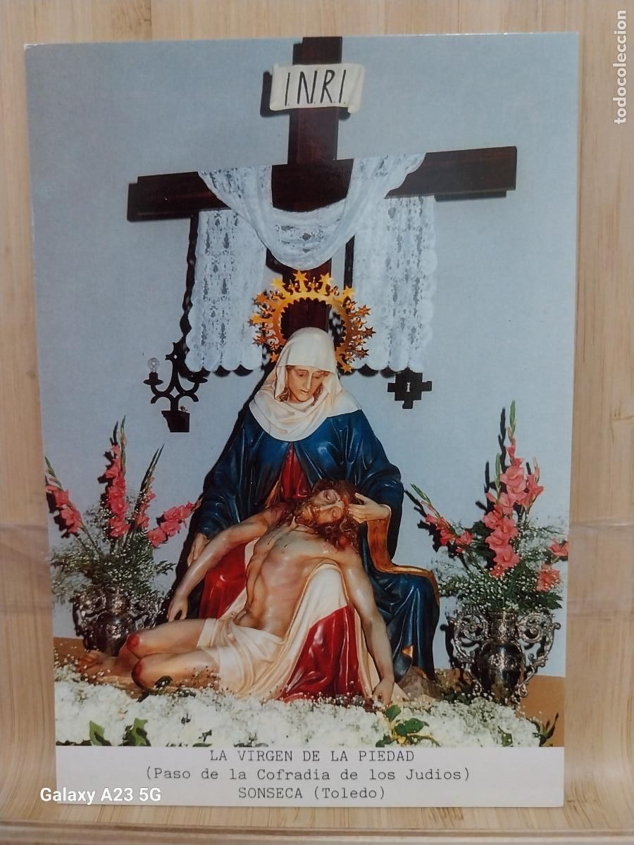 Postales: SONSECA VIRGEN NTRA SRA DE LA PIEDAD COFRADIA JUDIOS ED VISTABELLA DORSO POESIA