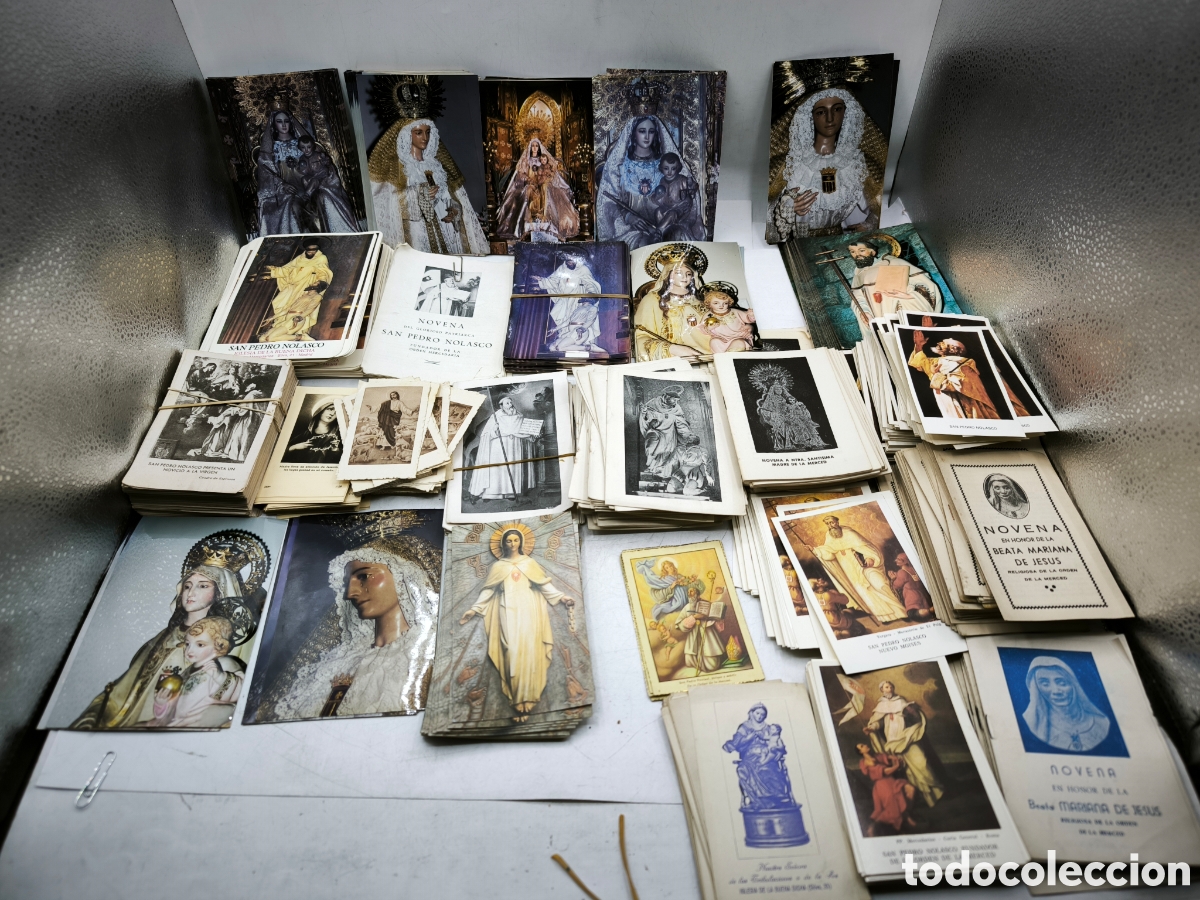 Postkarten: 4 Kilos de Postales religiosas, recordatorios, etc