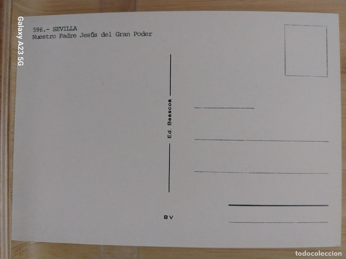 Postales: JESUS DEL GRAN PODER SEVILLA ED BEASCOA SC ORIGINAL ++ - Foto 2
