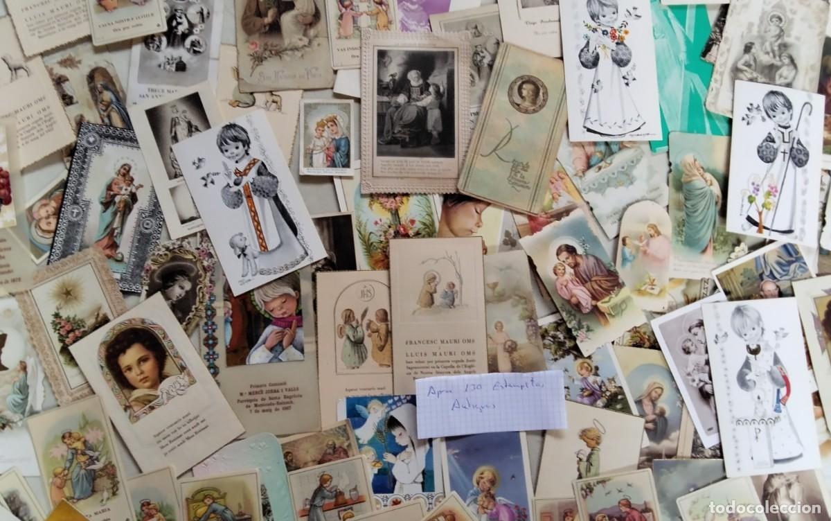 Postales: LOTE DE APROX 130 ESTAMPITAS ANTIGUAS ,VER FOTOS