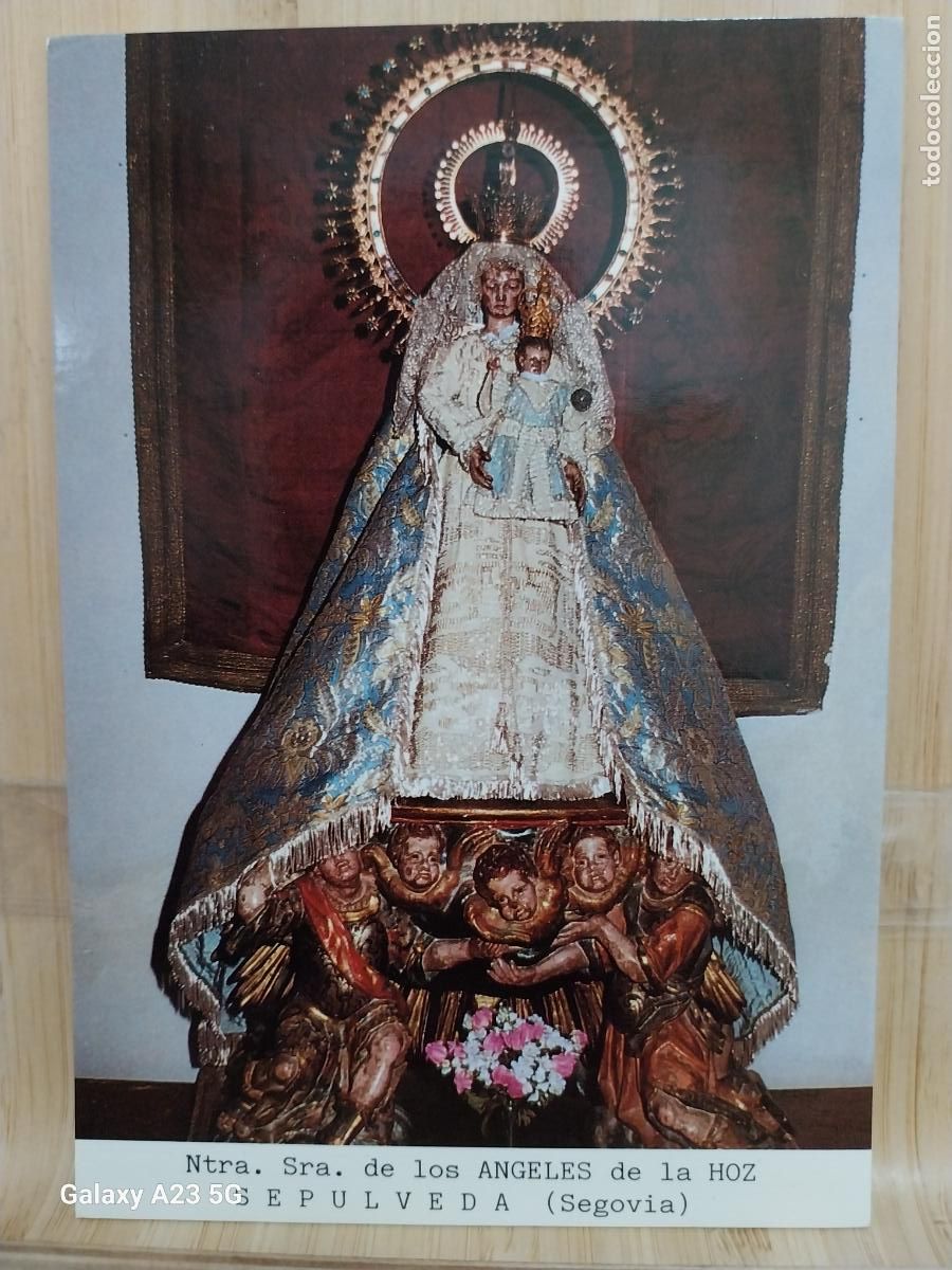 Postales: SEPULVEDA VIRGEN NTRA SRA DE LOS ANGELES DE LA HOZ SEGOVIA ED VISTABELLA DORSO ORACION...-
