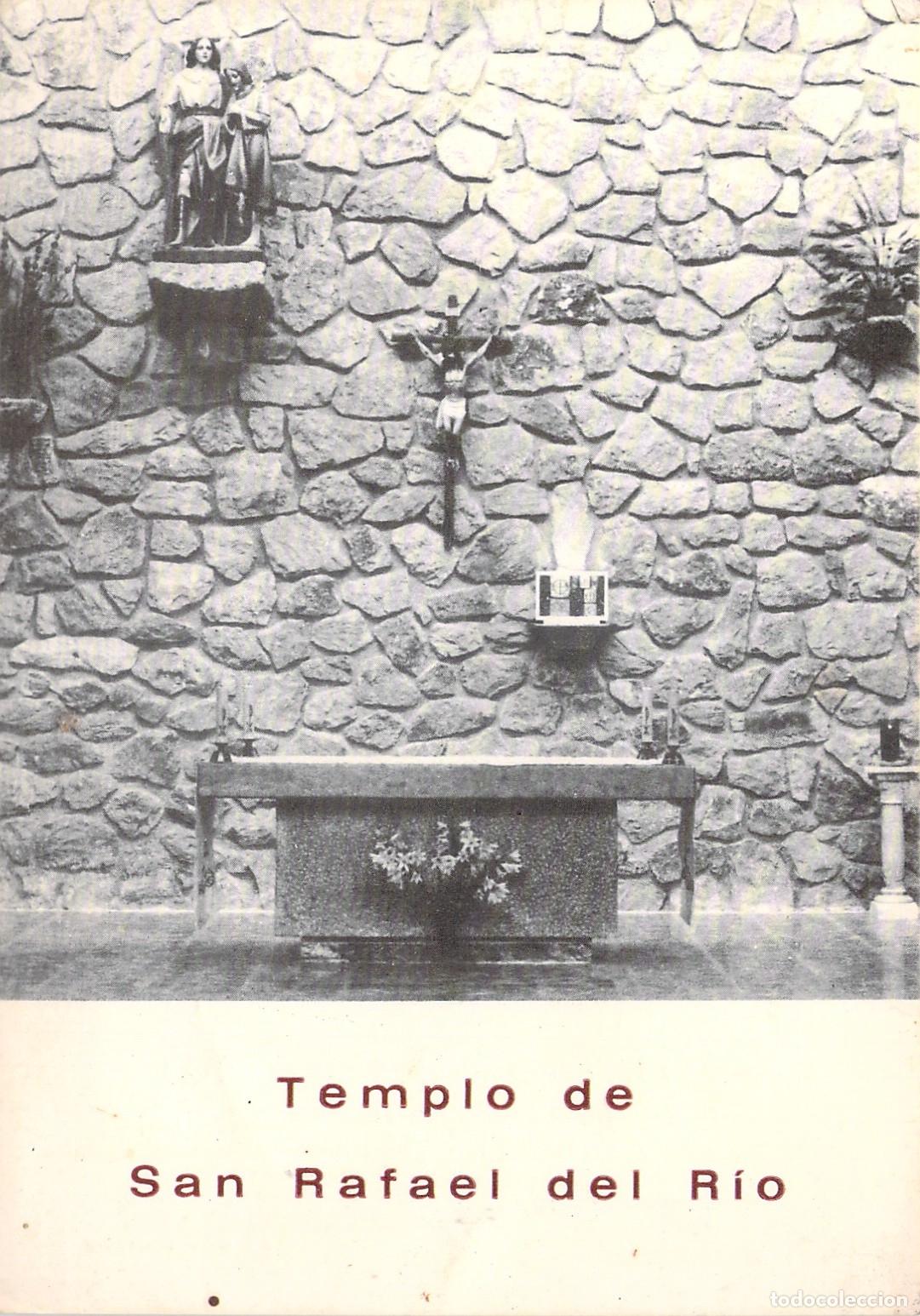 Postales: Postal de la bendicion del templo de San Rafael del Rio
