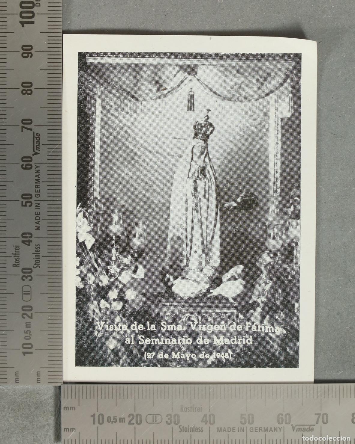 Cartoline: ESTAMPA. Visita de la Sma. Virgen de F&aacute;tima al Seminario de Madrid 1948