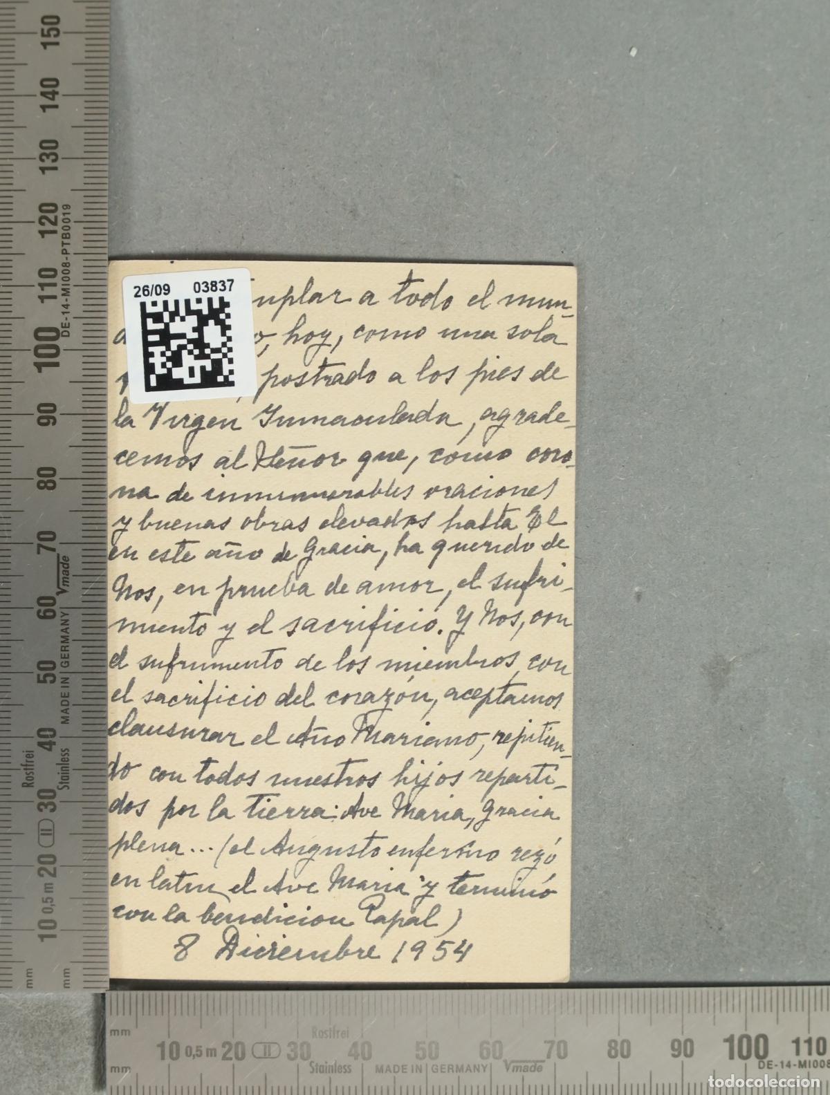 Postales: ESTAMPA. Pius PP XII - Foto 2