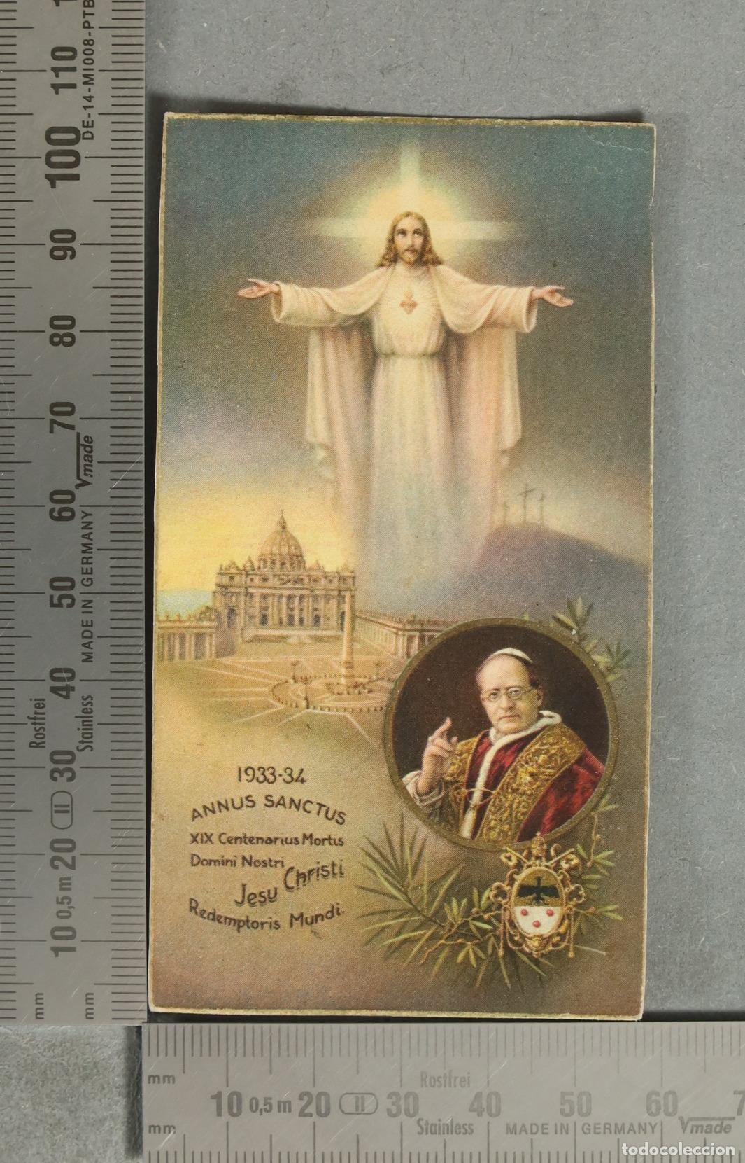 Postales: ESTAMPA. Annus Sanctus - XIX Centenarius Mortis Domini Nostri Jesu Christi Redemptoris Mundi