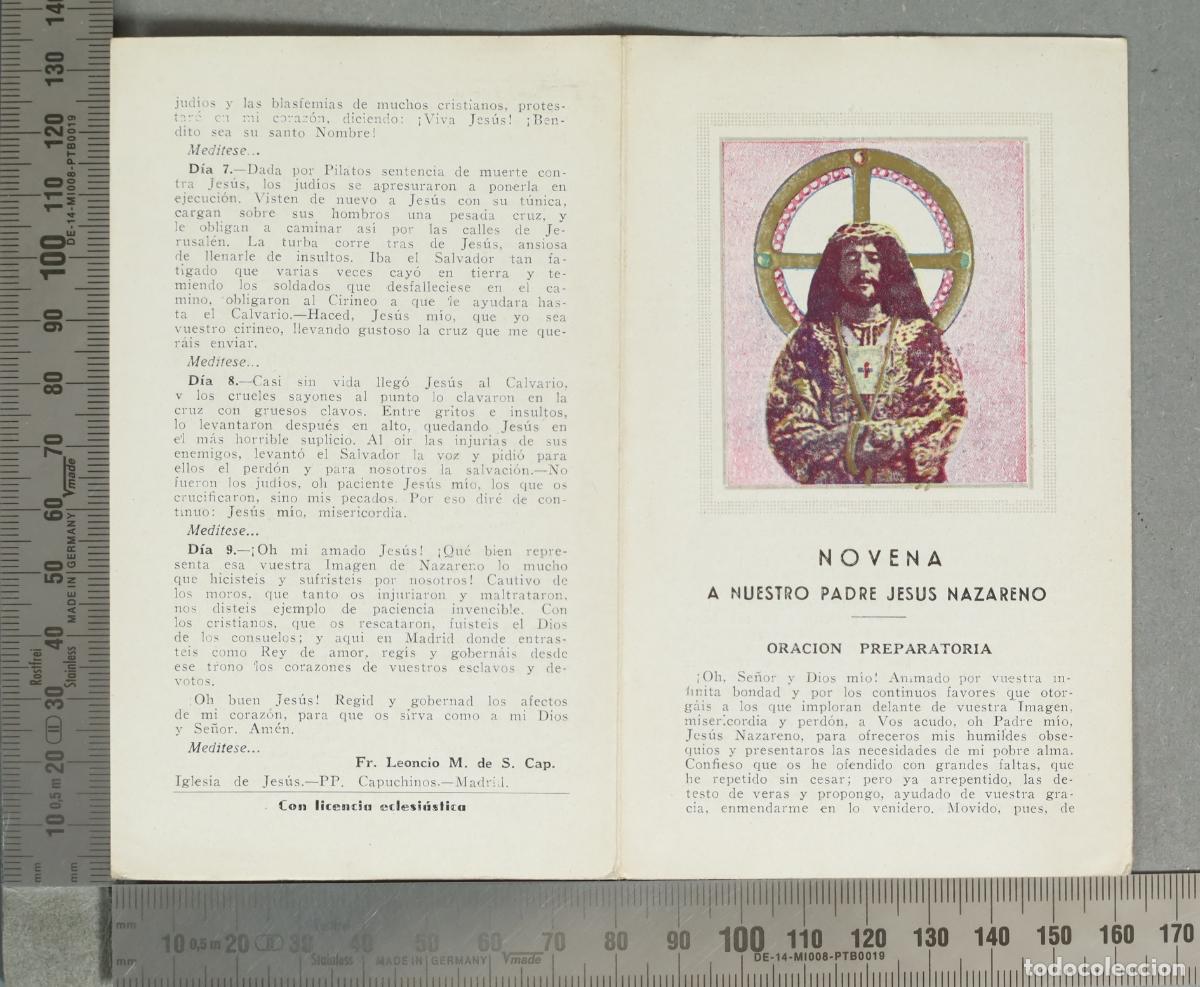 Postales: ESTAMPA. Novena a Nuestro Padre Jesus Nazareno