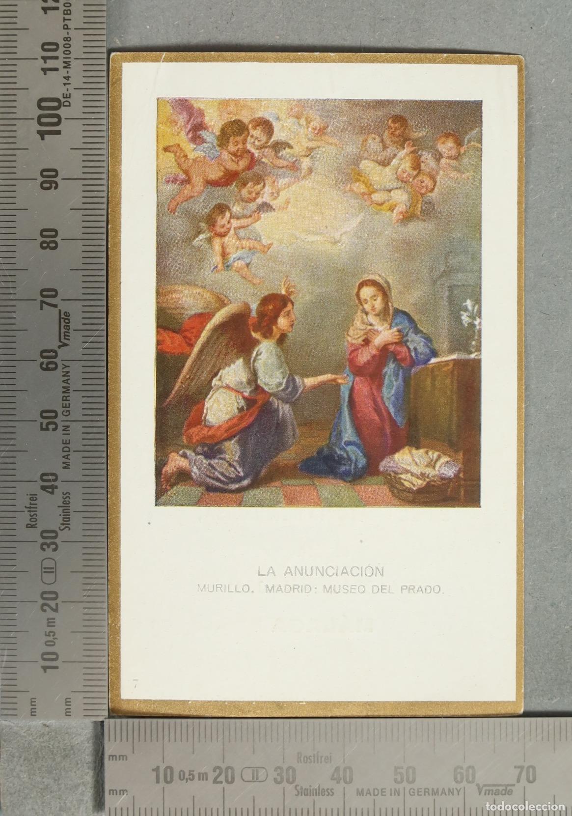 Postkarten: ESTAMPA. La Anunciaci&oacute;n - Murillo MALAGA 1926 COMUNION