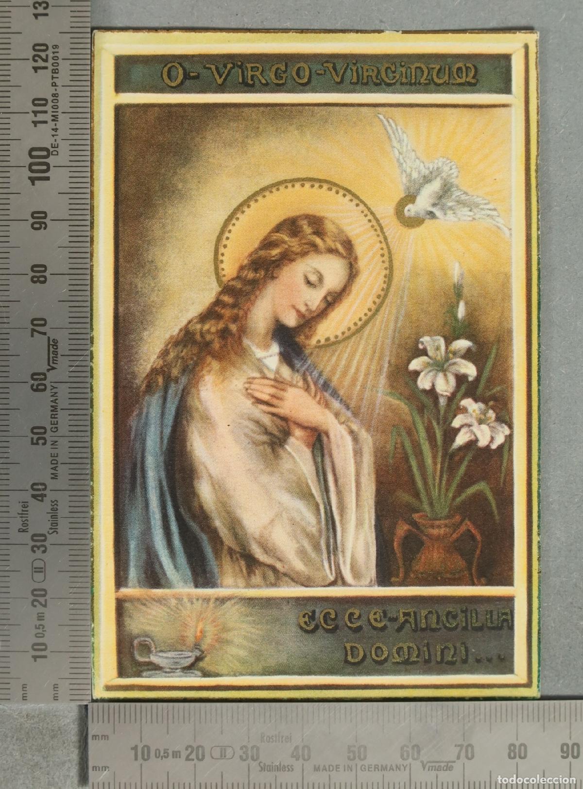 Postales: ESTAMPA. O Virgo Virginum - Ecce Ancilla Domini - Beatriz Castellanos Reyes. PROFESION VOTOS