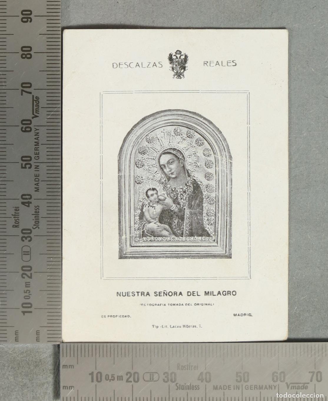 Postales: ESTAMPA. Descalzas Reales - Nuestra Se&ntilde;ora del Milagro