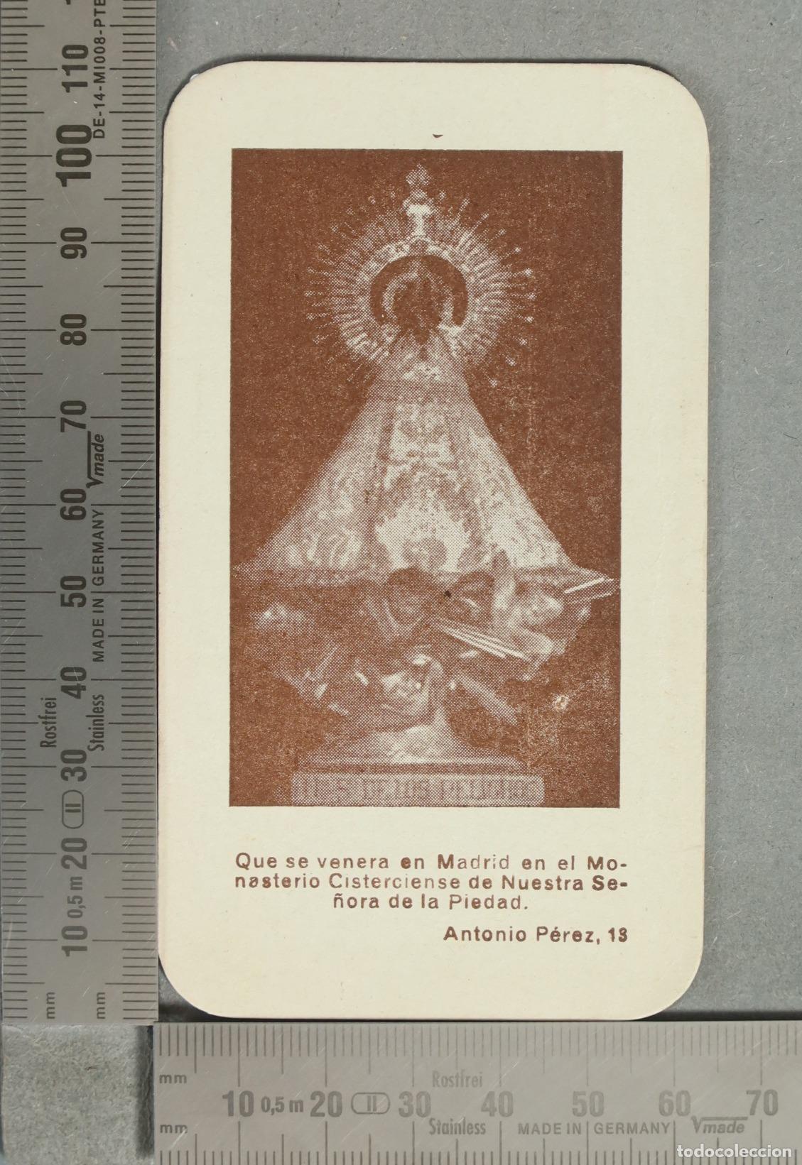 Postkarten: ESTAMPA. Oraci&oacute;n a Nuestra Se&ntilde;ora de los Peligros - Que se venera en Madrid en el Monasterio