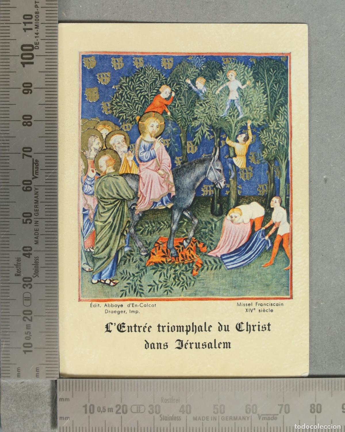Postkarten: ESTAMPA. L'Entr&eacute;e triomphale du Christ dans J&eacute;rusalem - Abbaye d'En-Calcat