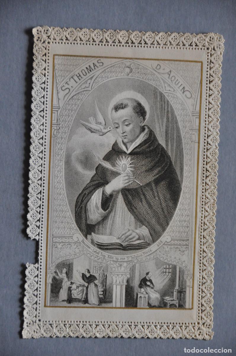 Postales: ESTAMPA FRANCESA DE PUNTILLA - SANTO TOM&Aacute;S DE AQUINO