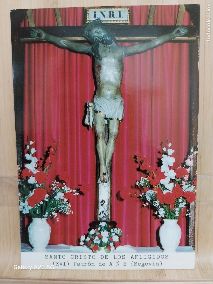 Postales: A&Ntilde;E SANTO CRISTO DE LOS AFLIGIDOS SEGOVIA ED VISTABELLA DORSO ORACION GOZOS