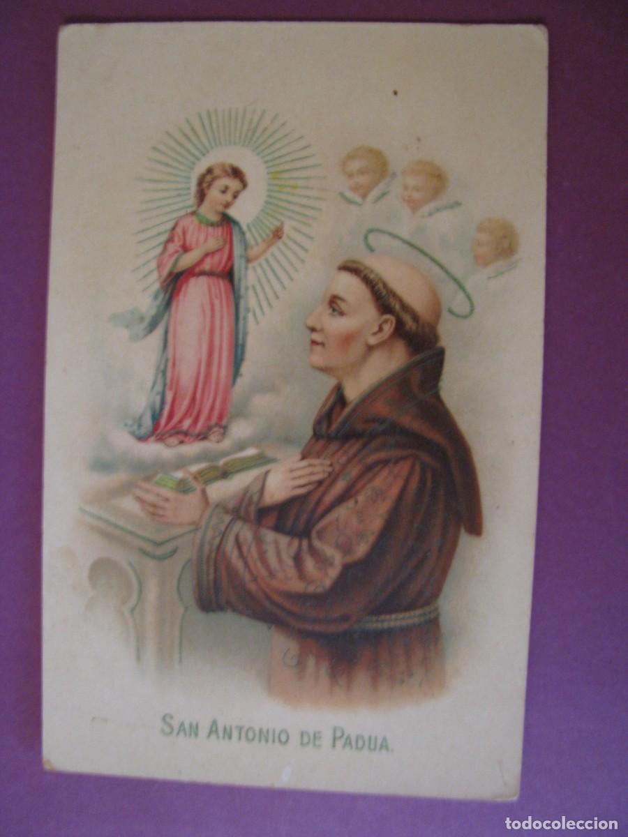Postales: POSTAL RELIGIOSA. SAN ANTONIO DE PADUA. A & M. B. N&ordm; 784. ESCRITA 1911