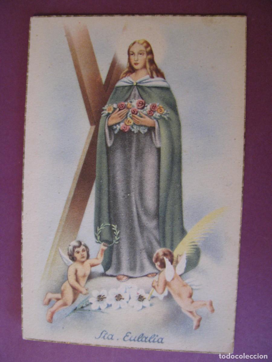 Postales: POSTAL RELIGIOSA. STA. EULALIA. ED. D 4. ESCRITA