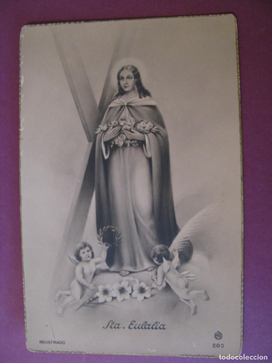 Postales: POSTAL RELIGIOSA. STA. EULALIA. MB 203. ESCRITA