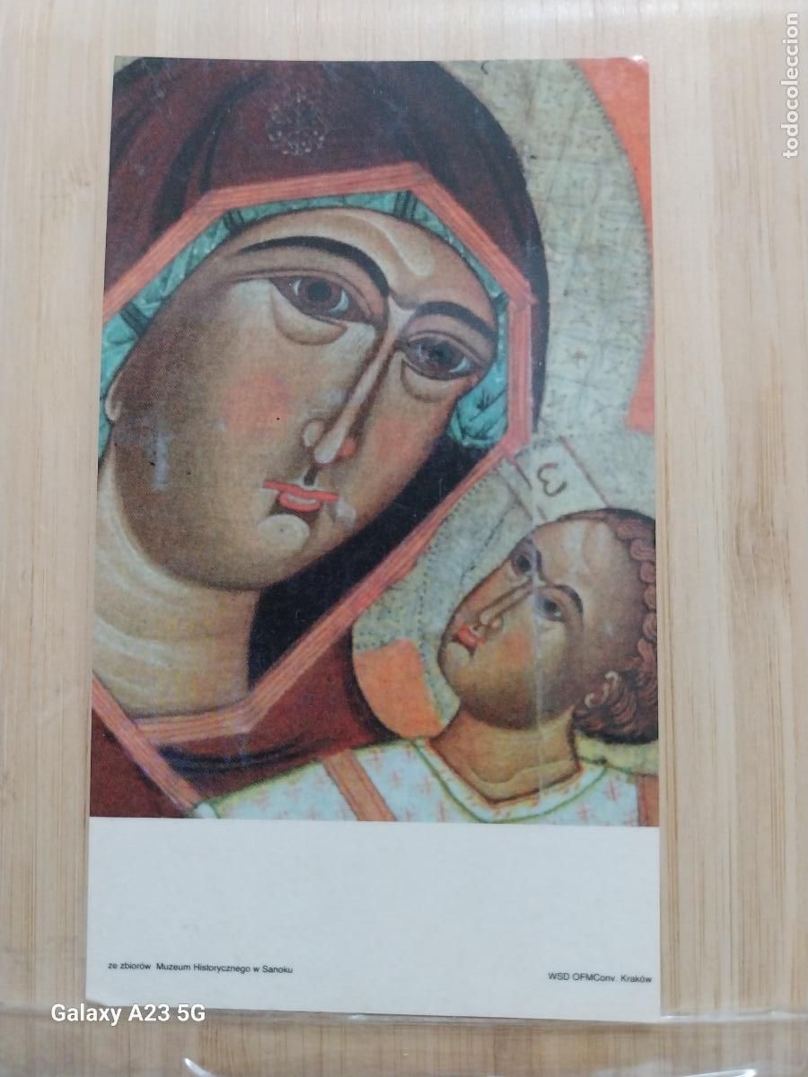Postales: VIRGEN CON NI&Ntilde;O MUSEO CRACOVIA ESTAMPA 12X7 CMS