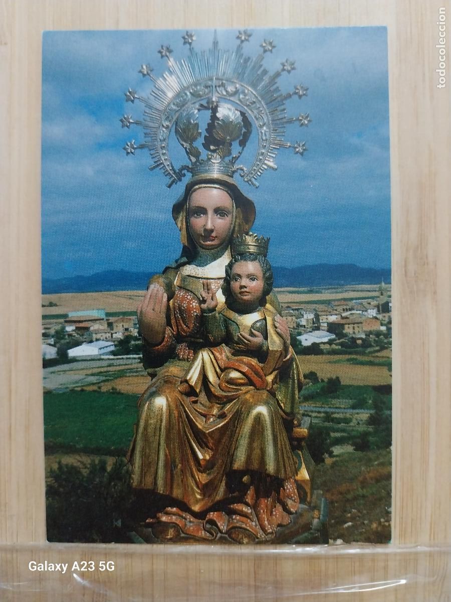 Postales: RODEZNO VIRGEN NTRA SRA DE OLARTIA CON NI&Ntilde;O LA RIOJA ESTAMPA 10.7X7.2 CMS