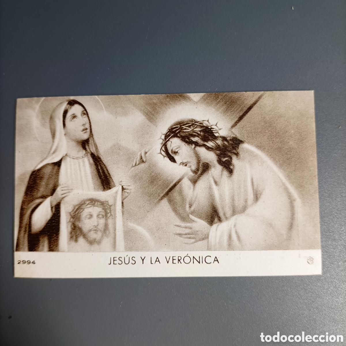 Postales: CROMO O ESTAMPA RELIGIOSA. №2994. JESUS Y LA VER&Oacute;NICA