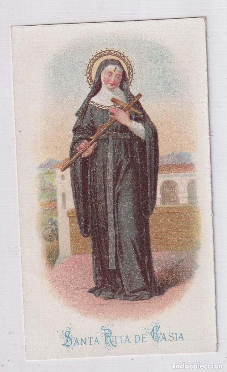 Postkarten: Estampa Santa Rita de Casia. 12 x 7 cm reverso en blanco.