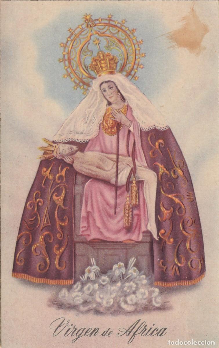 Postcards: Postal Virgen de &Aacute;frica. Sin circular. Escrita en 1950