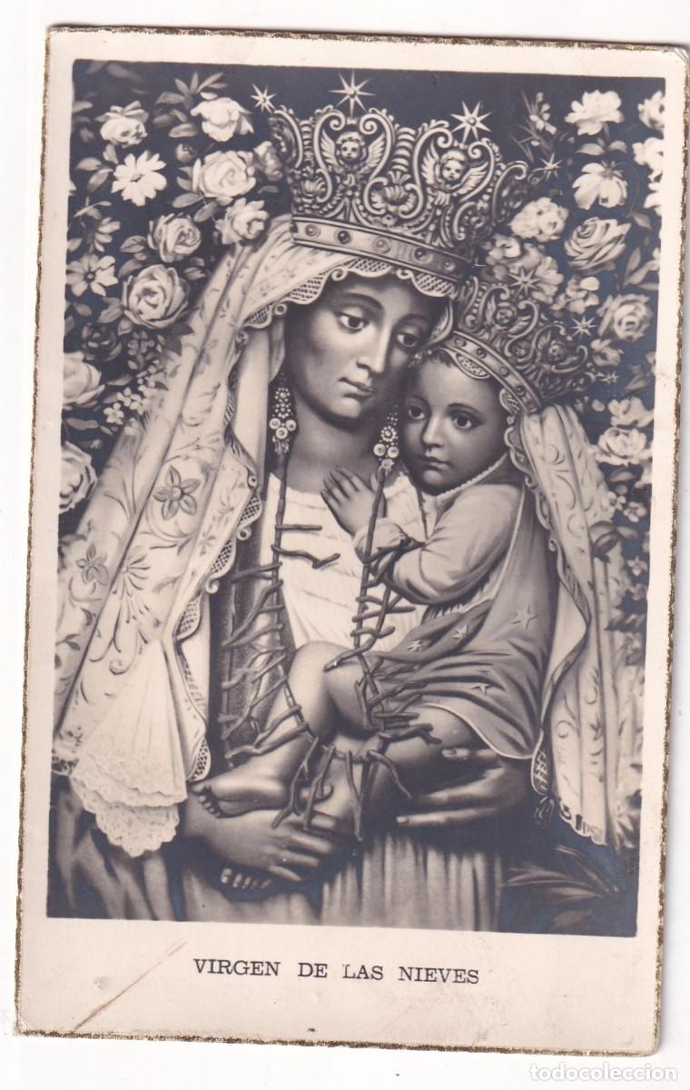 Postcards: Postal Virgen de las nieves. Sin circular.