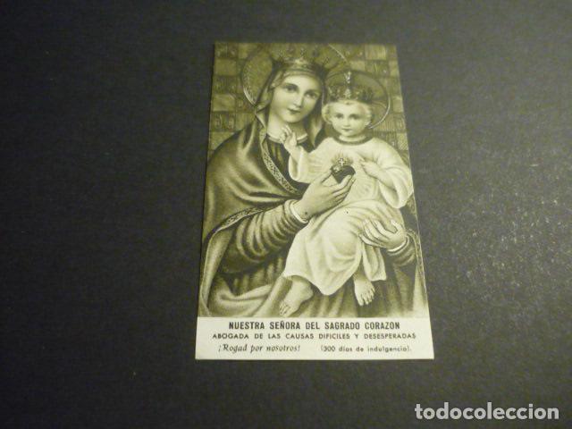 Postales: NUESTRA SE&Ntilde;ORA DEL SAGRADO CORAZON ANTIGUA ESTAMPA