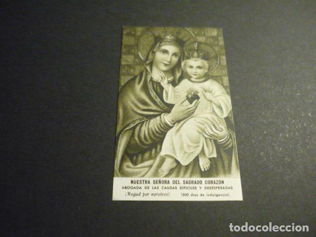 Postales: NUESTRA SE&Ntilde;ORA DEL SAGRADO CORAZON ANTIGUA ESTAMPA