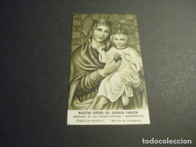 Postales: NUESTRA SE&Ntilde;ORA DEL SAGRADO CORAZON ANTIGUA ESTAMPA