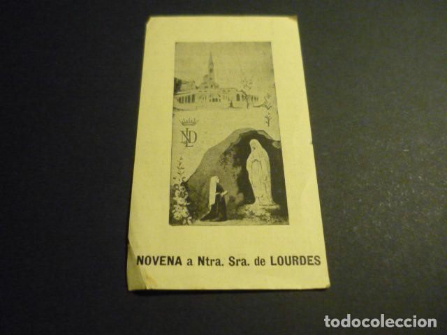 Postales: NUESTRA SE&Ntilde;ORA DE LOURDES ANTIGUA ESTAMPA