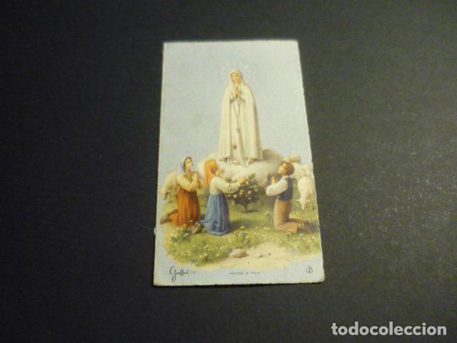 Postales: NUESTRA SE&Ntilde;ORA DE FATIMA ANTIGUA ESTAMPA