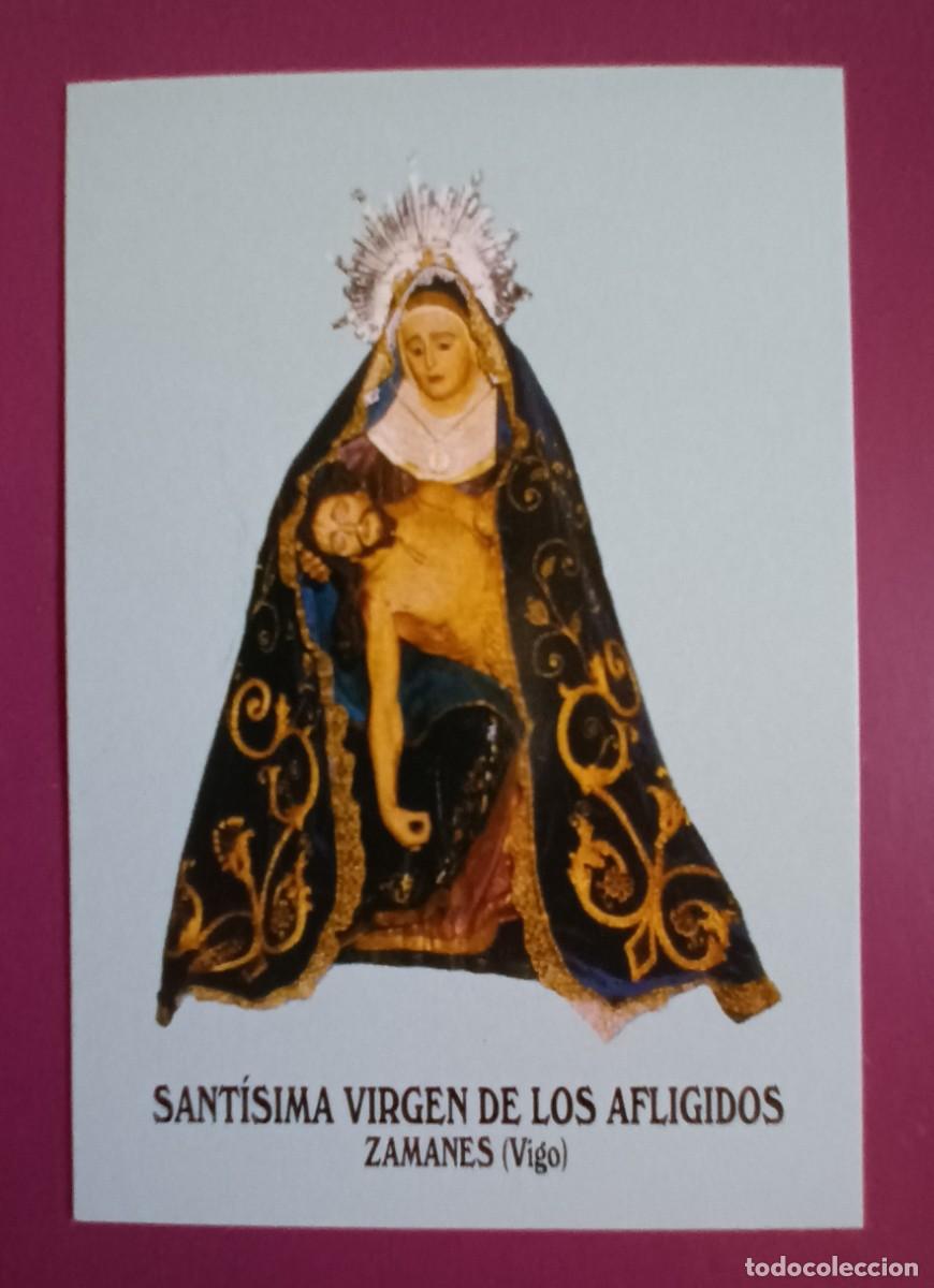 Postales: ESTAMPA SANTISIMA VIRGEN DE LOS AFLIGIDOS - ORACION (REVERSO) - TAMA&Ntilde;O GRANDE