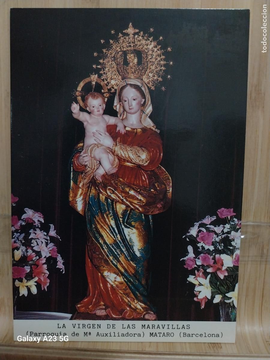 Postales: MATARO VIRGEN NTRA SRA DE LAS MARAVILLAS BARCELONA DORSO HIMNO TARJETA TAMA&Ntilde;O POSTAL