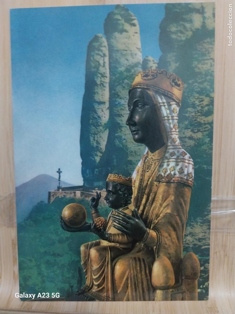 Postales: VIRGEN NTRA SRA MONTSERRAT MORENETA ED cc MARIANAS 1011 TAMA&Ntilde;O POSTAL