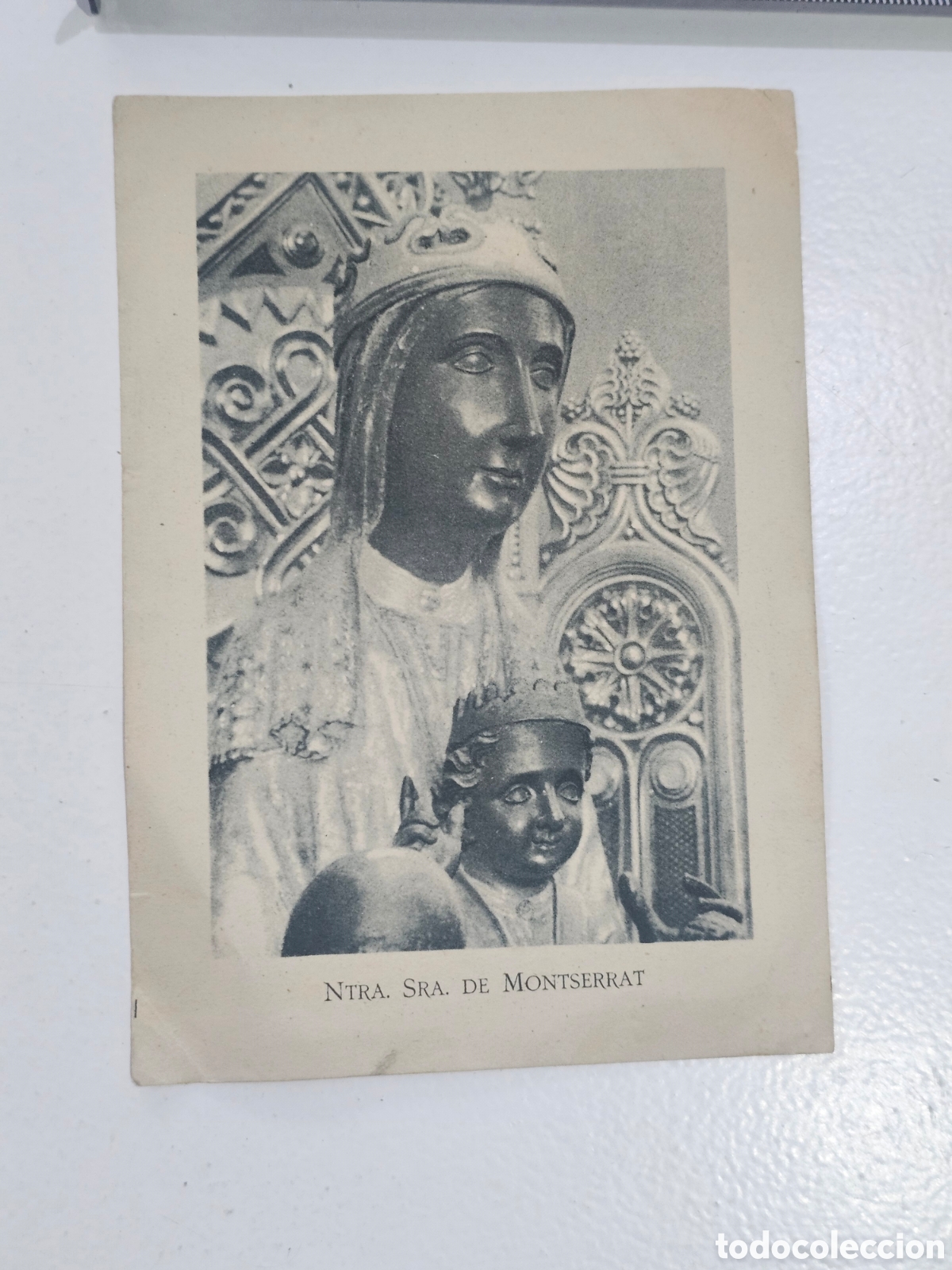 Postales: Estampa / Folleto Hist&oacute;rico Nuestra Se&ntilde;ora de Montserrat - Inauguraci&oacute;n del Nuevo Trono (1946 / 1947