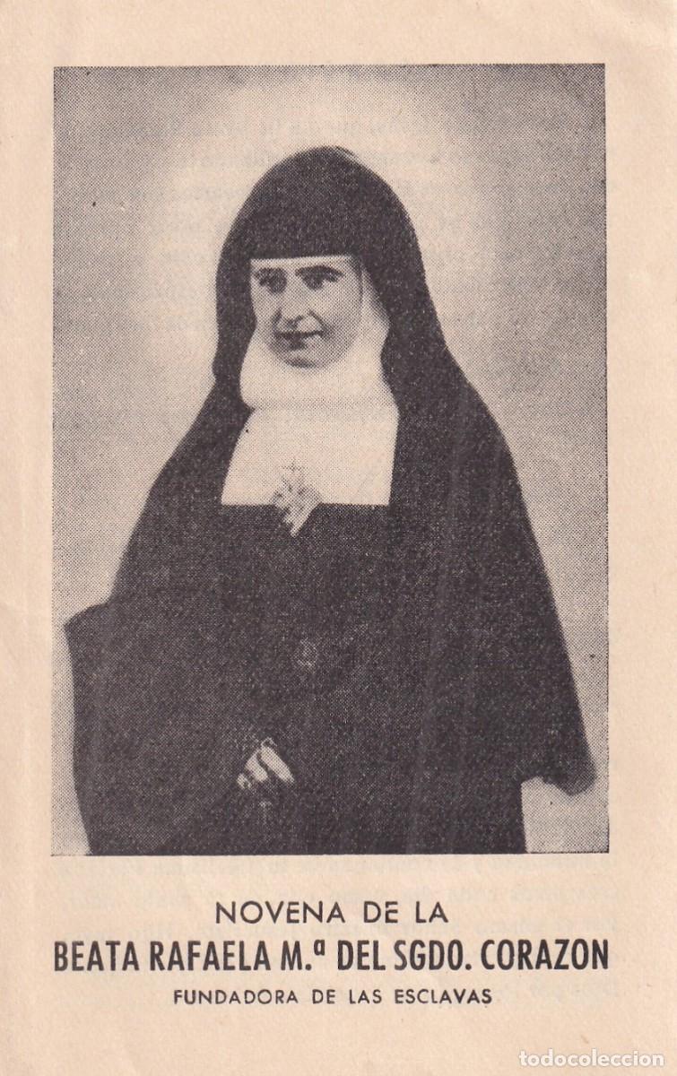 Postkarten: Diptico Novena de la Beata Rafaela M&ordf; del Sagrado Coraz&oacute;n. 11,50 x 7 cm