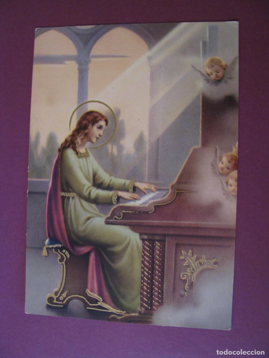 Postales: POSTAL RELIGIOSA. SANTA CECILIA. SUBI. SANTUS 30.