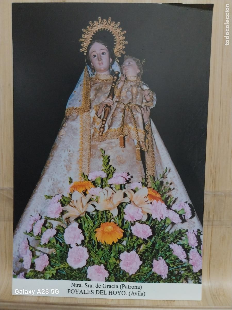 Postales: POYALES DEL HOYO VIRGEN NTRA SRA DE GRACIA AVILA TARJETA TAMA&Ntilde;O POSTAL + DORSO BLANCO