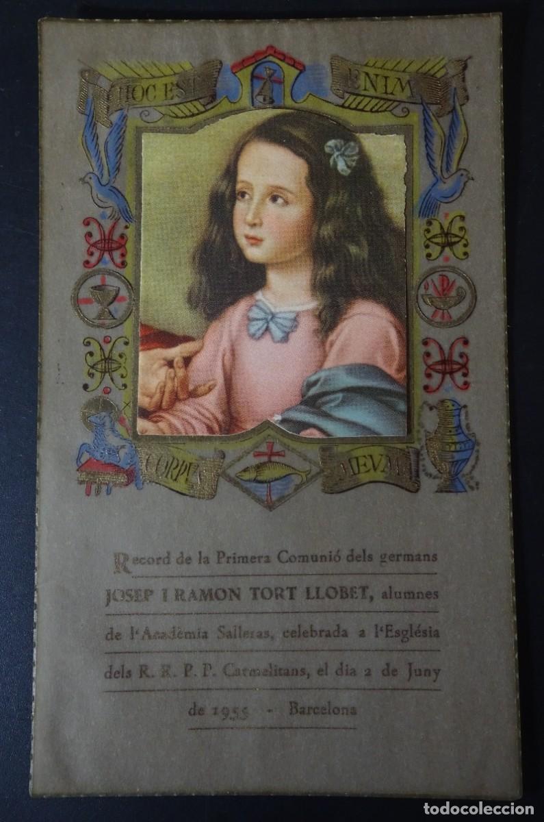 Postkarten: ANTIGUA TARJETA PRIMERA COMUNI&Oacute;N 1955, BARCELONA , VER FOTOS