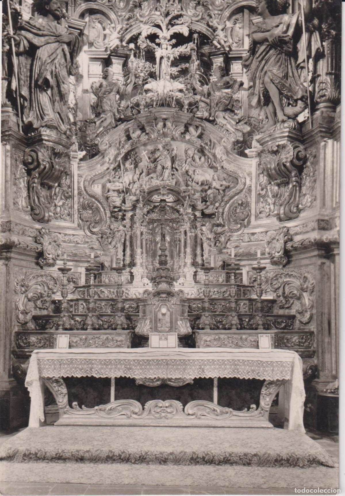 Postales: SANTA MARIA D'EL MIRACLE (LLEIDA) ALTAR MAJOR - FOTO GUILERA - CIRCULADA 1964