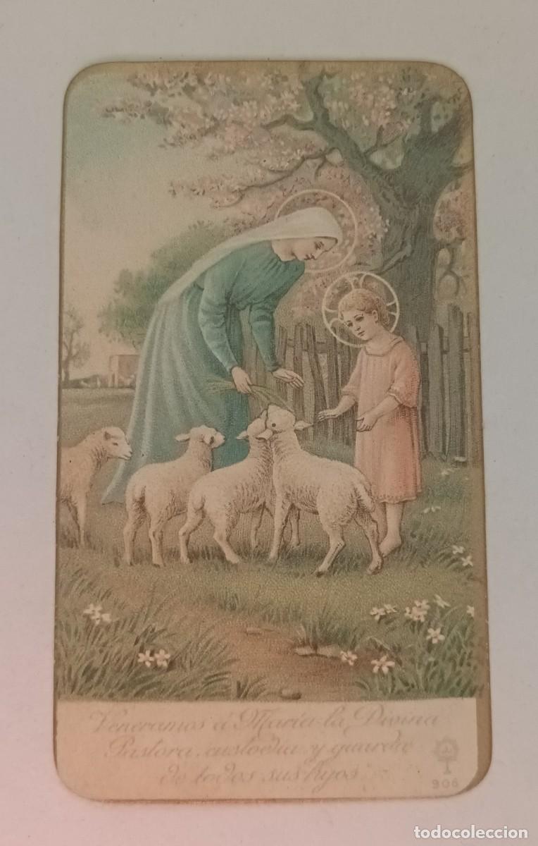 Postales: ESTAMPA DIVINA PASTORA - VENERAMOS A MARIA LA DIVINA PASTORA, CUSTODIA Y GUARDA DE TODOS SUS HIJOS