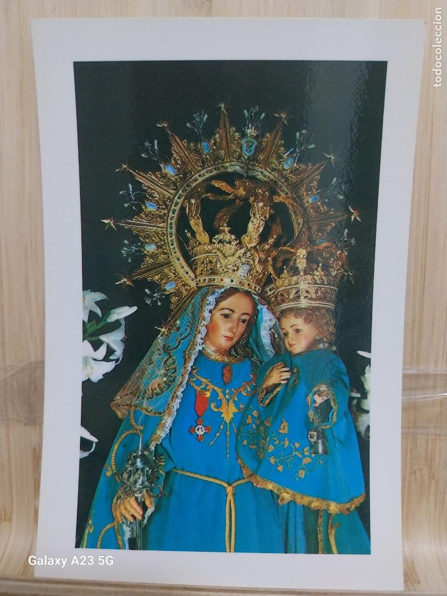 Postales: TIJOLA VIRGEN NTRA SRA DEL SOCORRO ALMERIA TARJETA POSTAL SC ORIGINAL PRECIOSA IMAGEN CON NI&Ntilde;O