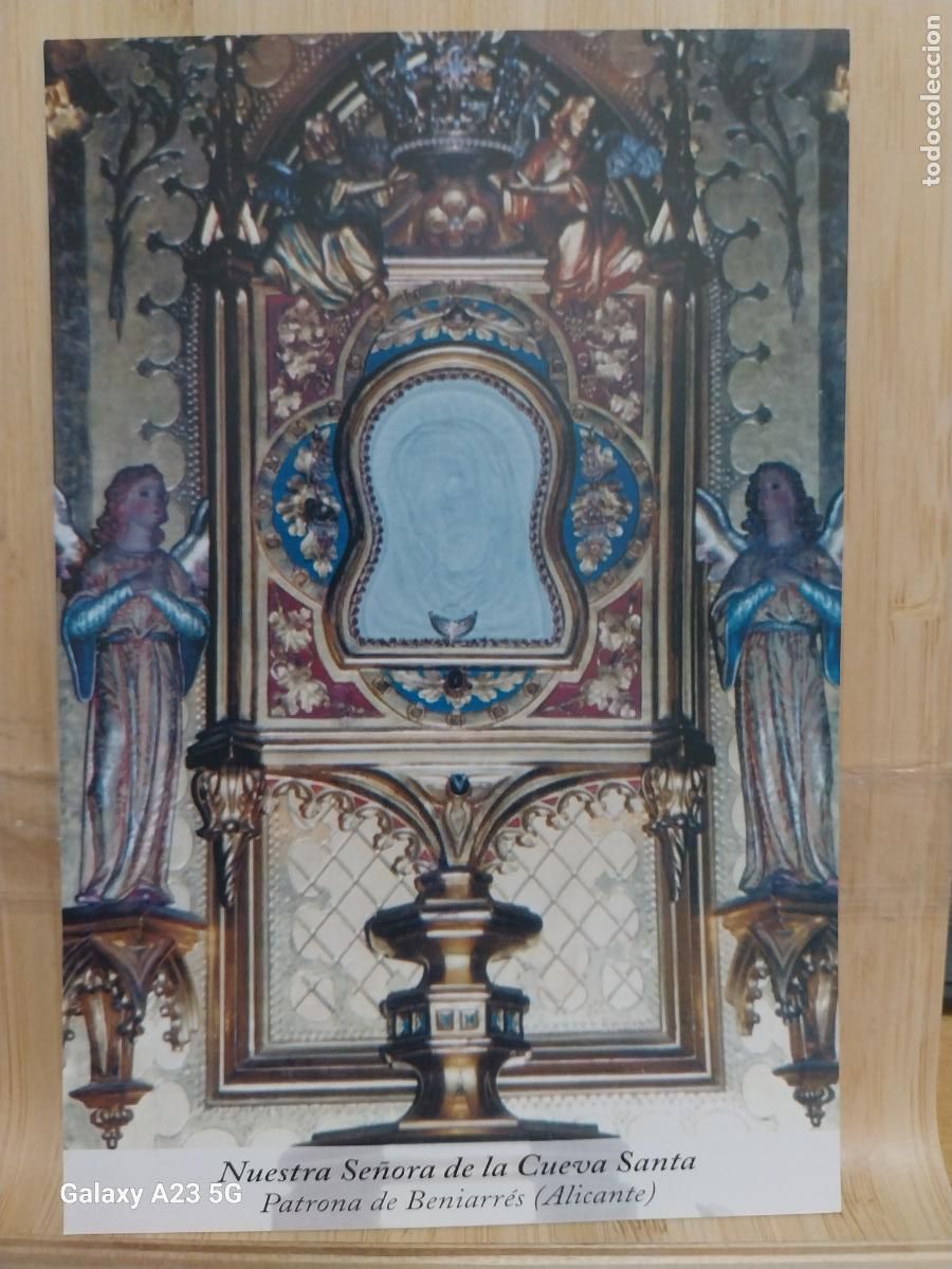 Postales: BINIARRES VIRGEN NTRA SRA DE LA CUEVA SANTA ALICANTE TARJETA TAMA&Ntilde;O POSTAL DORSO BLANCO